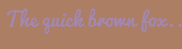 Image with Font Color A287B2 and Background Color AC7E64